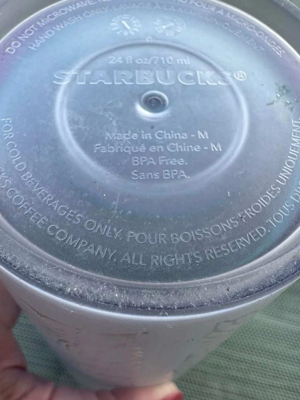 Starbucks 50th Anniversary Frosted Siren Tail Tumbler 24oz Iridescent Cold 2021